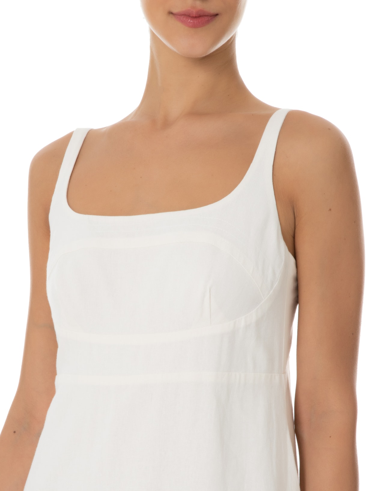 Vestido Midi Linen Off White Osklen