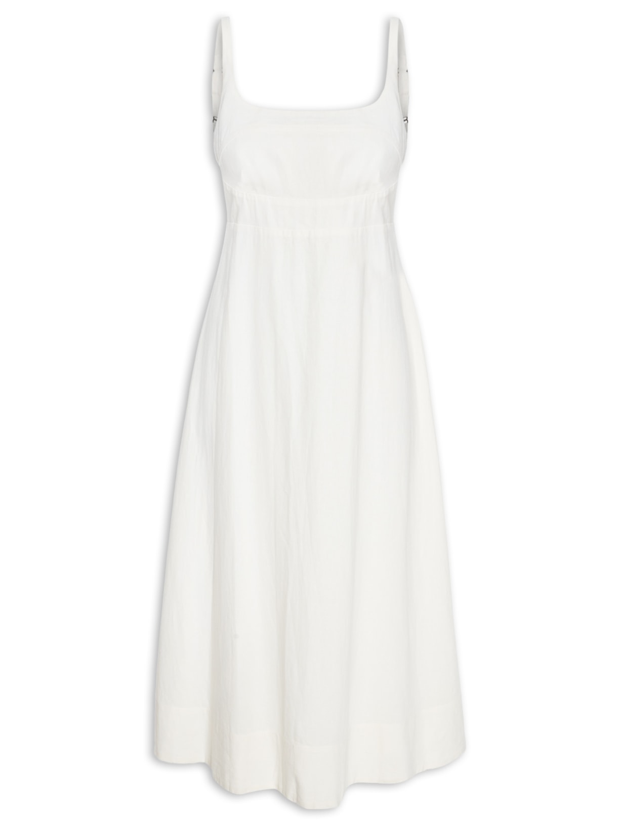 Vestido Midi Linen Off White Osklen