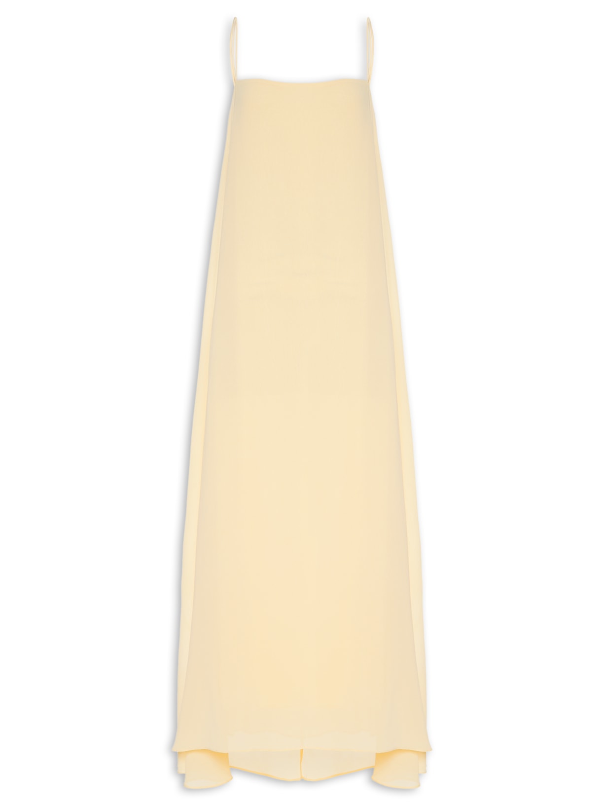 Vestido Midi Liso Bege Farm + Marina Bitu