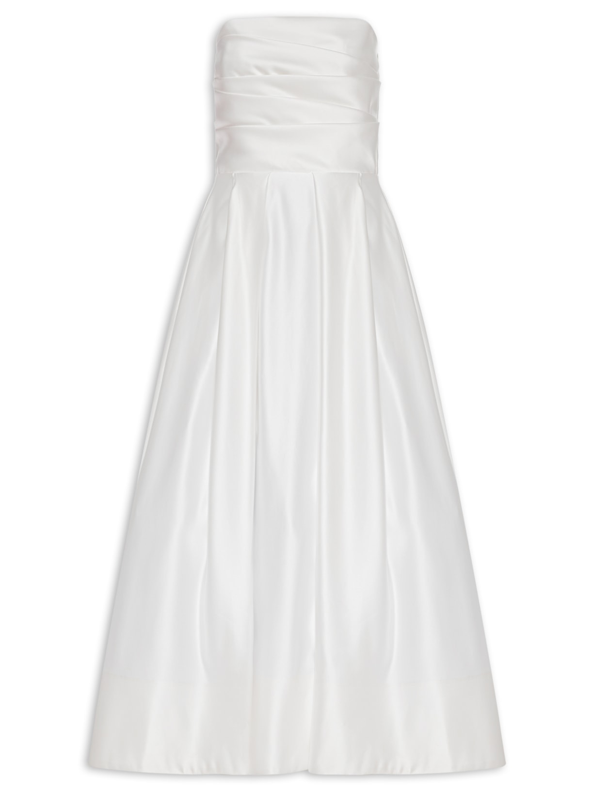 Vestido Midi Lucy Acetinado Branco Fabulous Agilitá