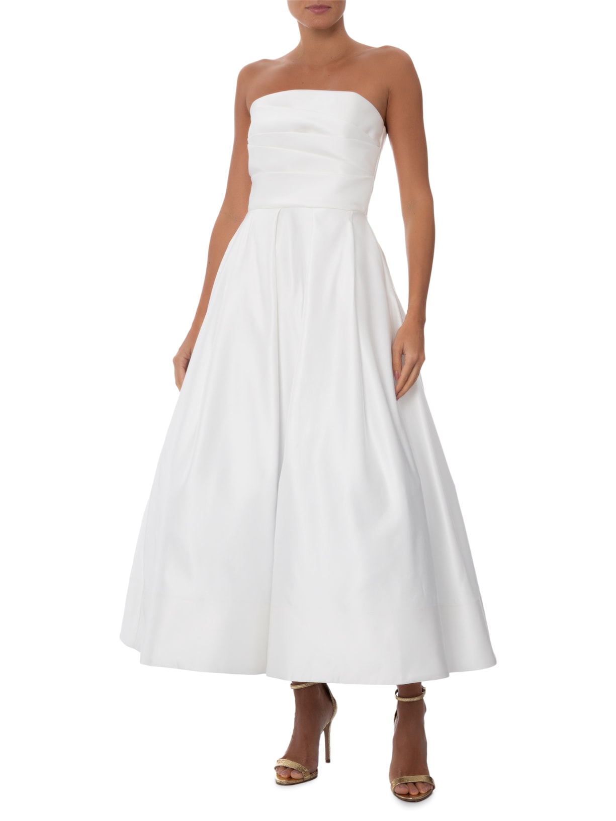 Vestido Midi Lucy Acetinado Branco Fabulous Agilitá