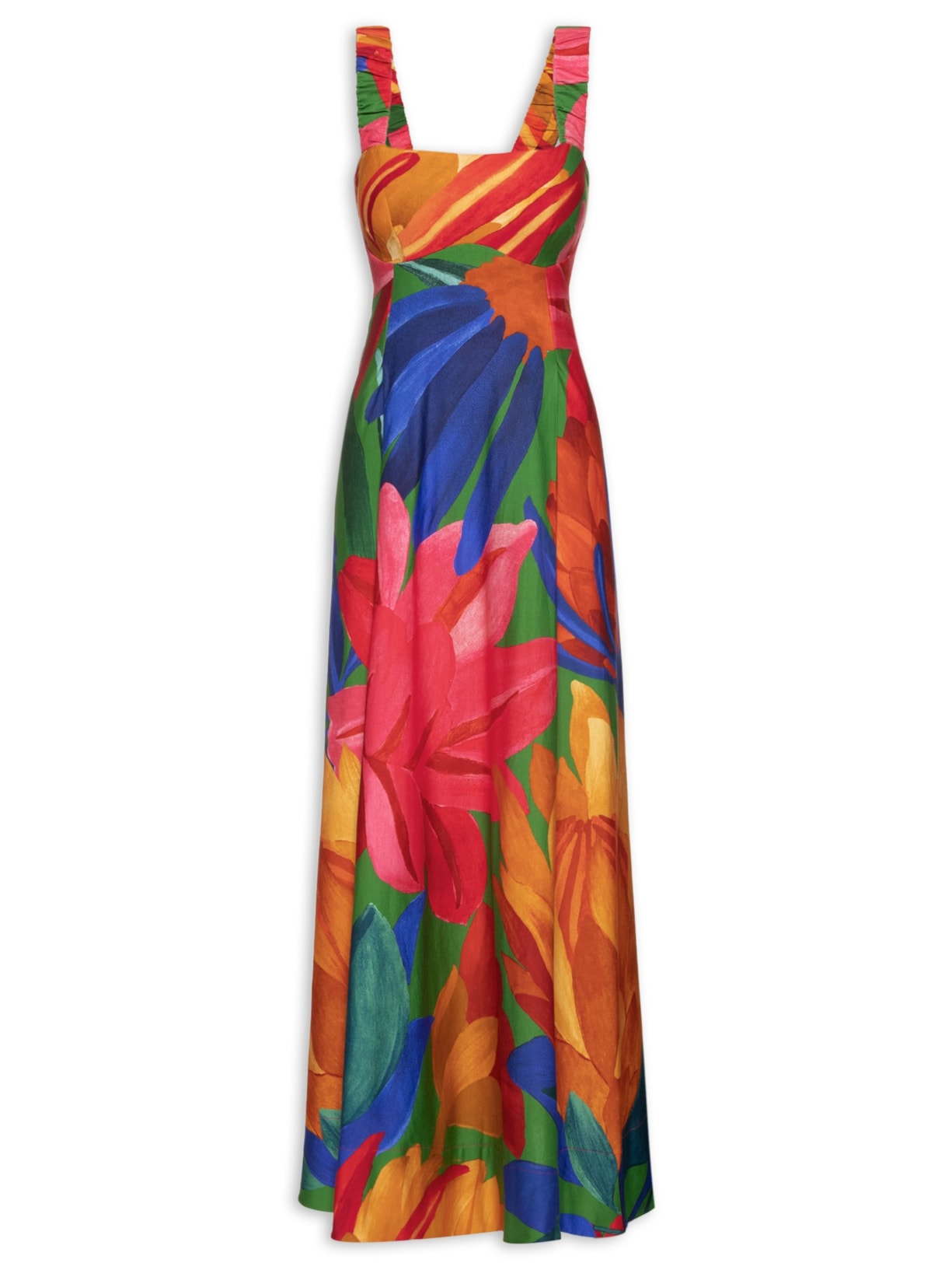 Vestido Midi Luiza Rosa Farm