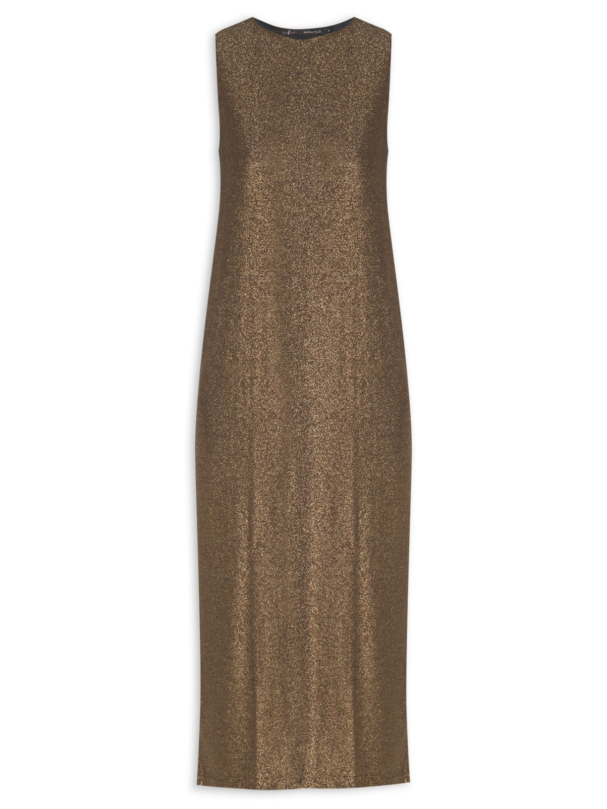 Vestido Midi Lurex - Dourado
