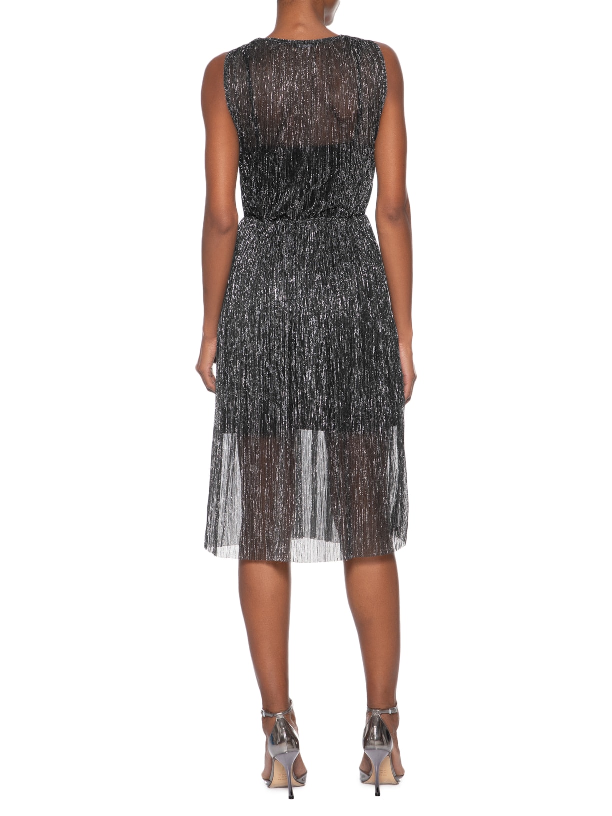 Vestido Midi Luréx Preto Market 33