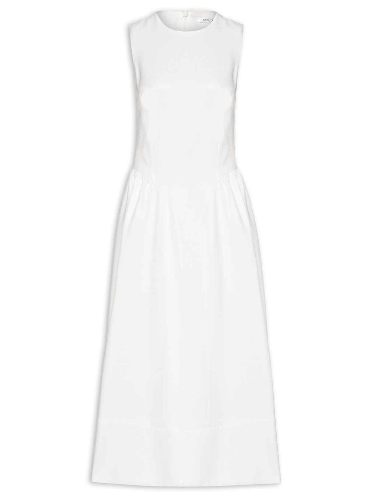 Vestido Midi Margot Zibeline Branco Fabulous Agilitá
