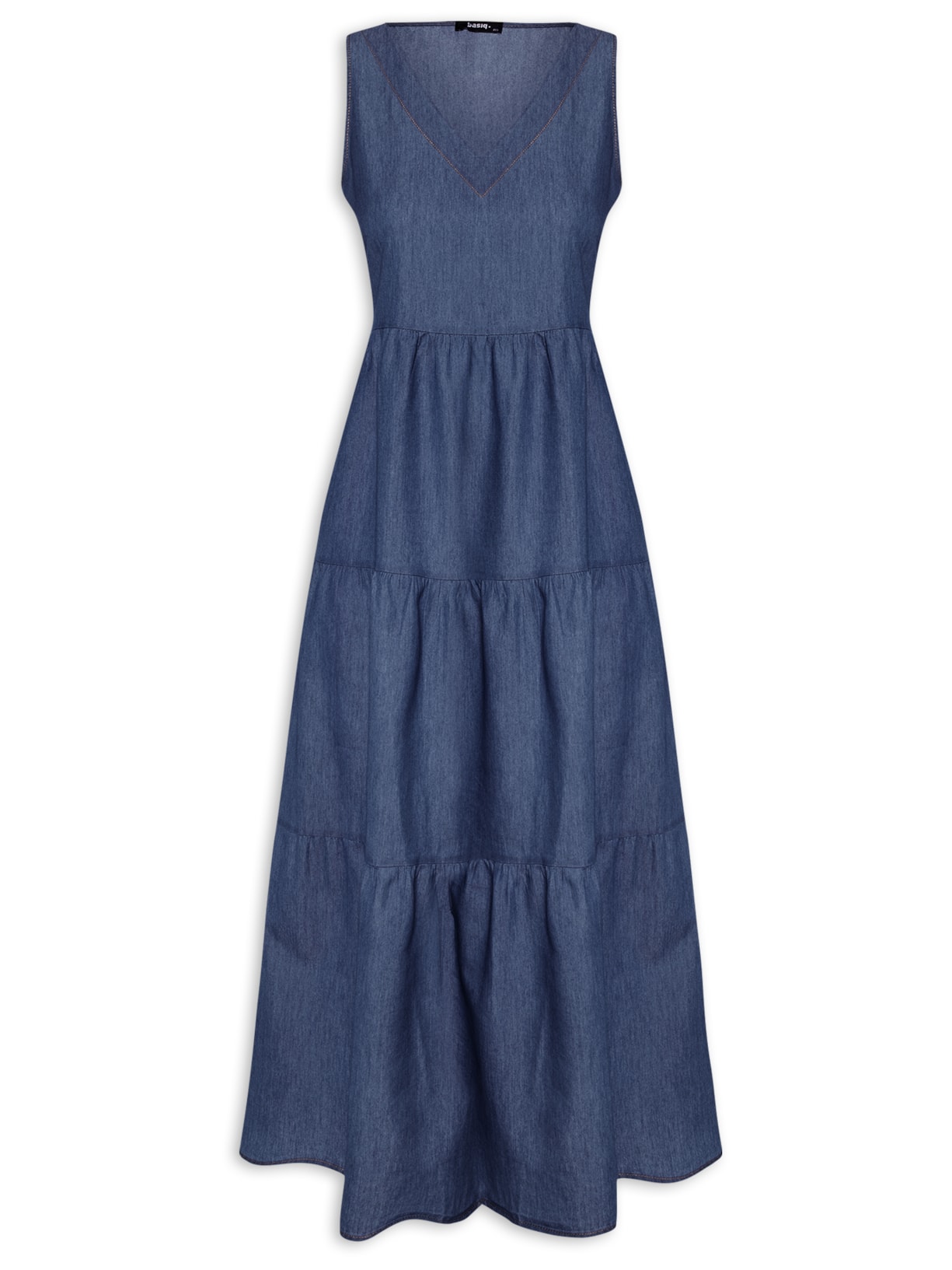 Vestido Midi Marias - Azul