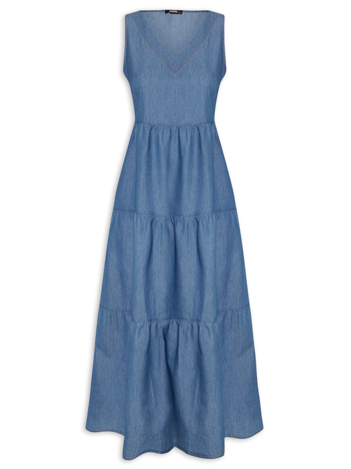 Vestido Midi Marias - Azul