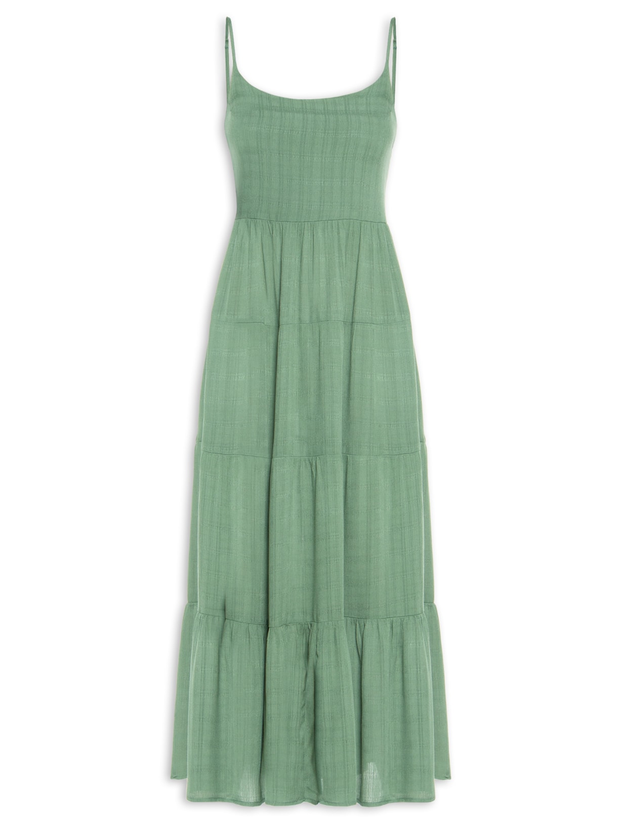 Vestido Midi Marias De Alça - Verde