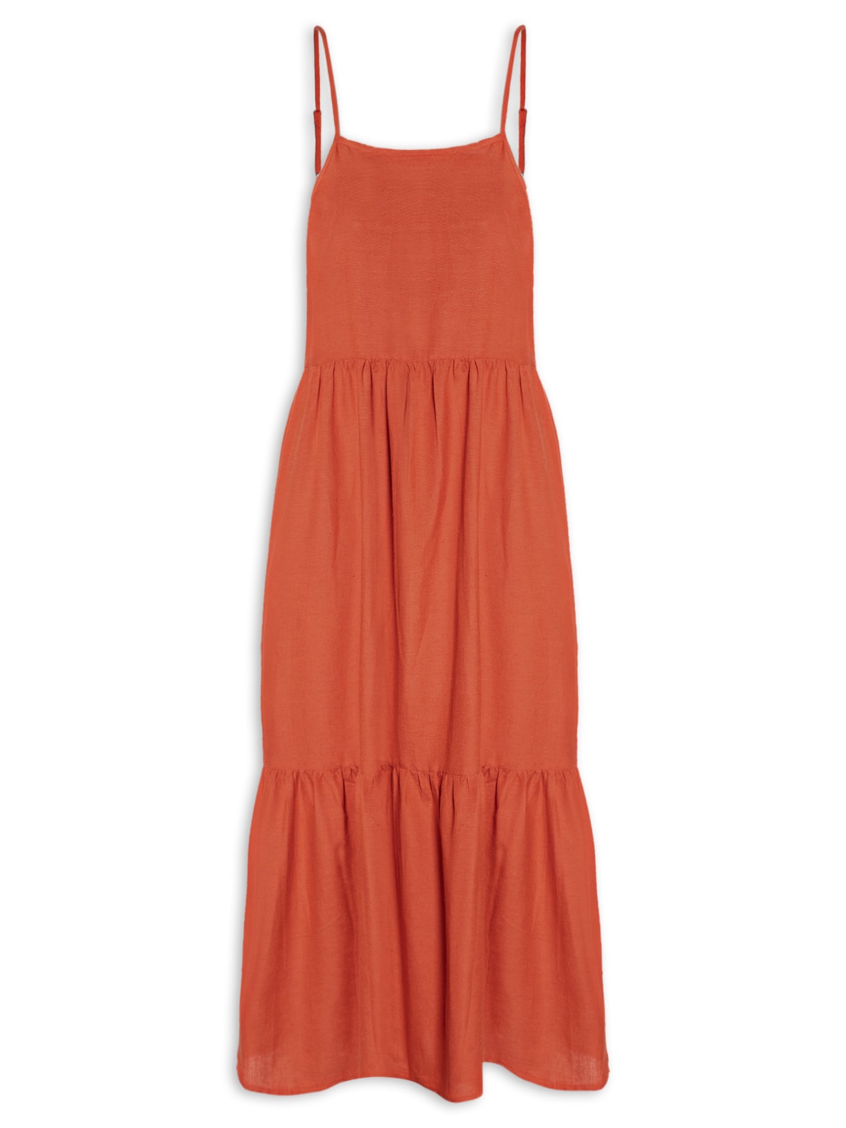 Vestido Midi Marias - Laranja