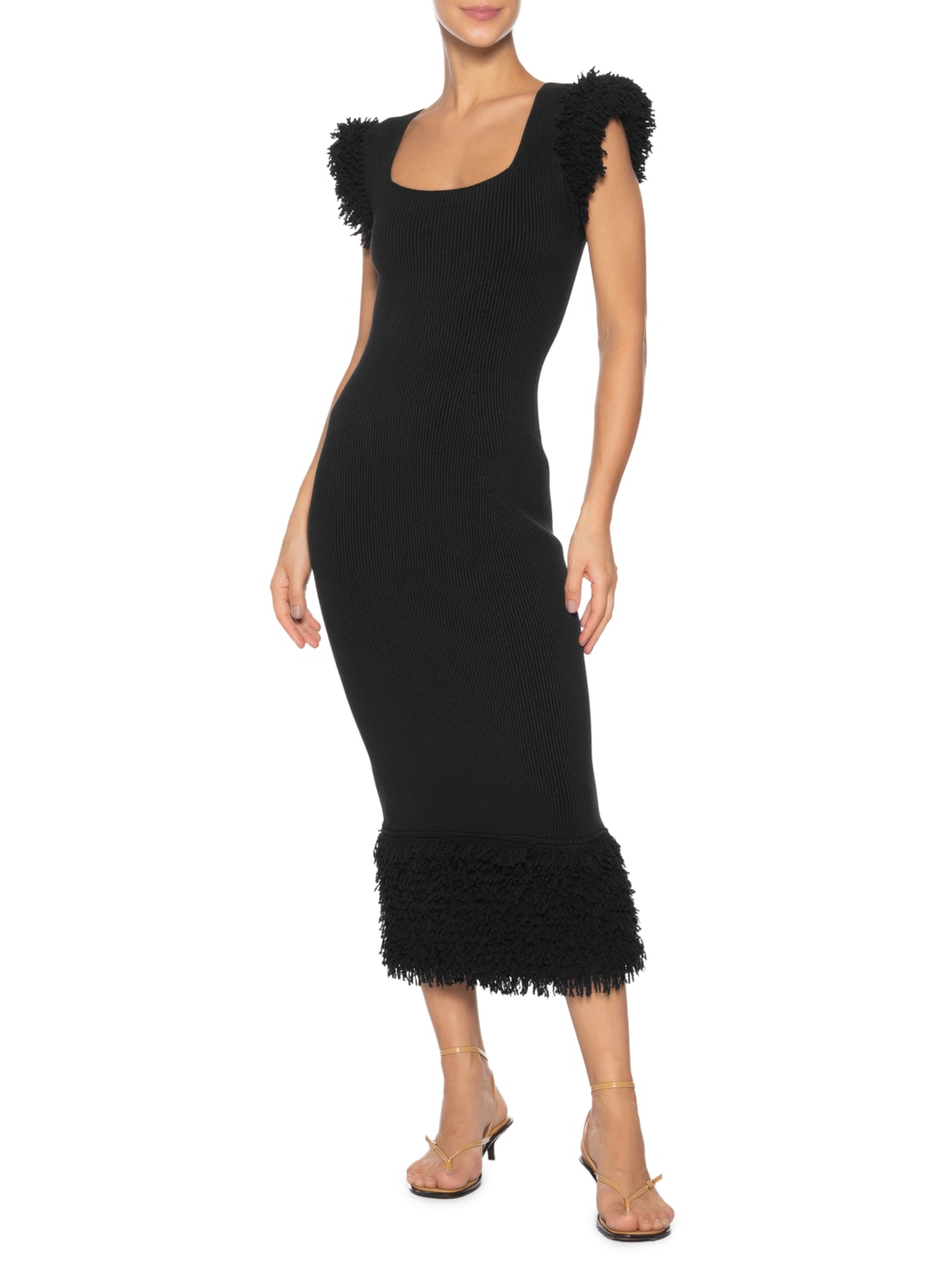 Vestido Midi Marisco Preto Anselmi