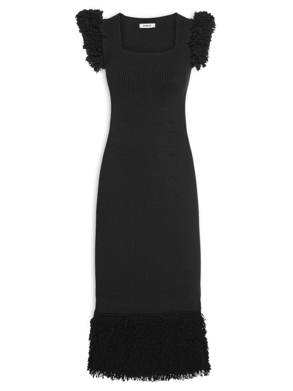 Vestido Midi Marisco Preto Anselmi