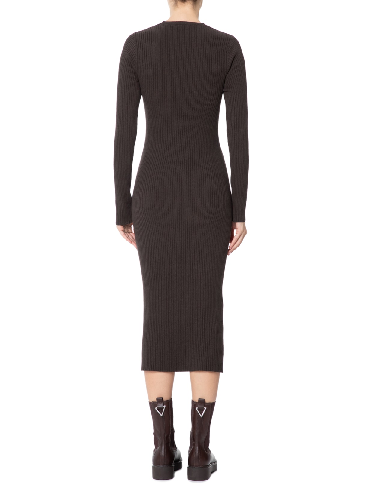 Vestido Midi Marrom Anselmi