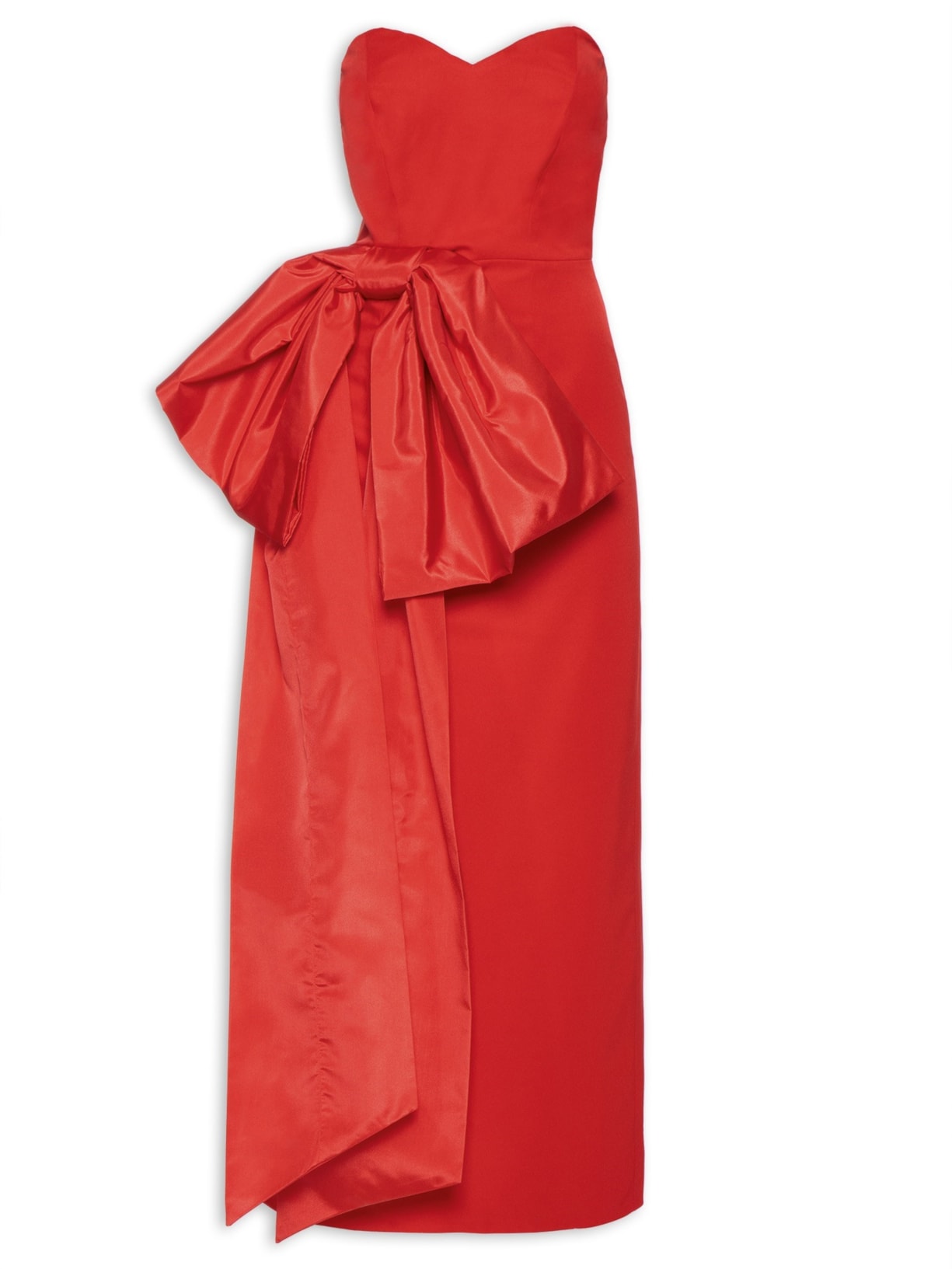 Vestido Midi Maxi Laço - Vermelho