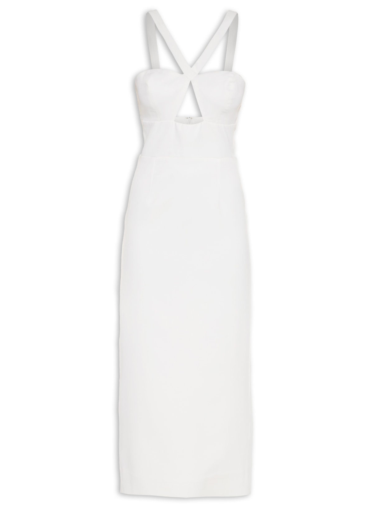 Vestido Midi Michelle Off White Fabulous Agilitá