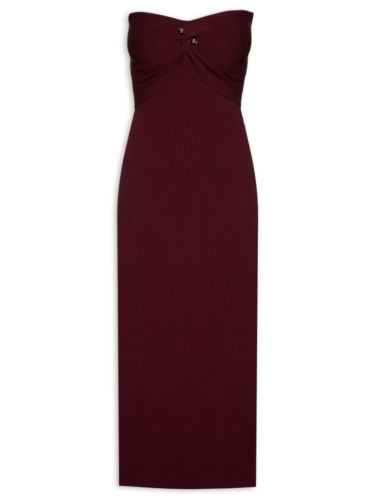 Vestido Midi Mika Tricot - Vermelho