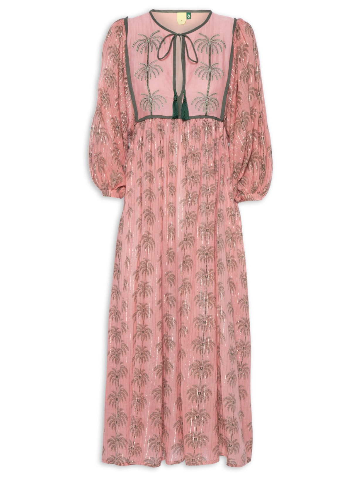 Vestido Midi Milani Coqueiros Mini Rosa  Farm