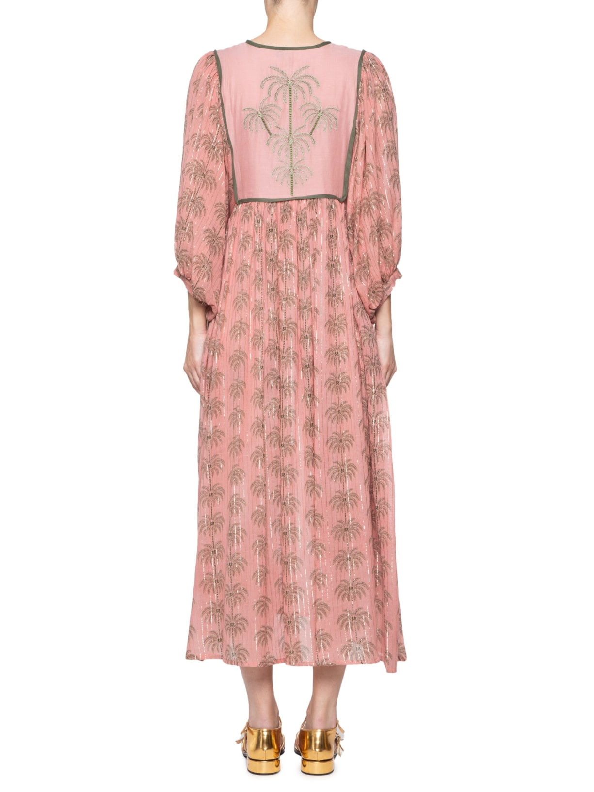 Vestido Midi Milani Coqueiros Mini Rosa  Farm