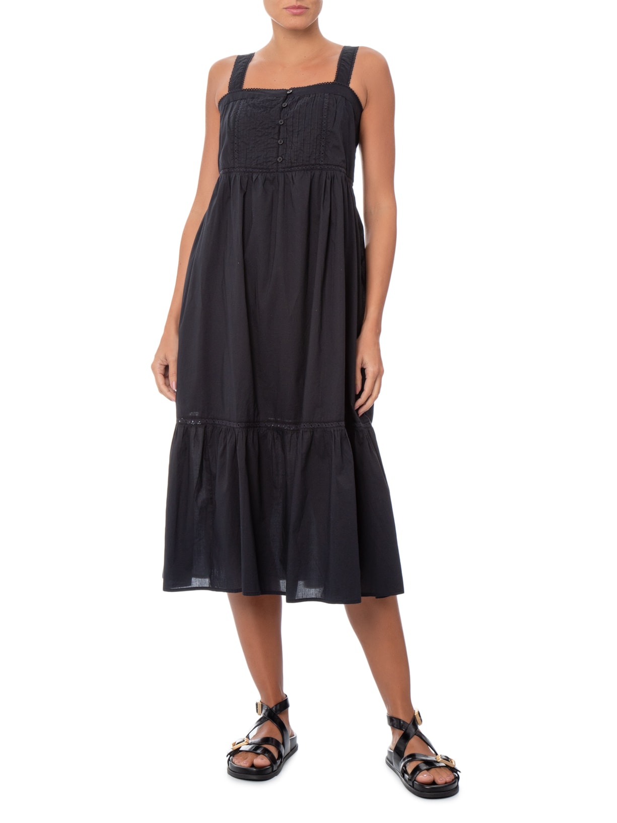 Vestido Midi Mimi Sl Preto Levi's