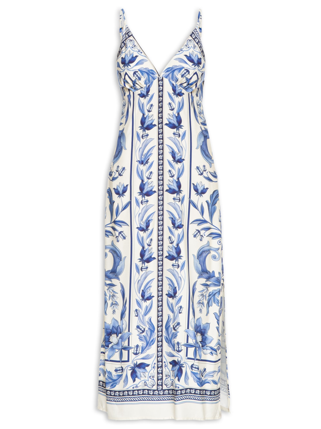 Vestido Midi Natalia Branco Farm