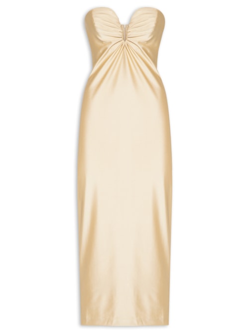 Vestido Midi Nicky - Dourado
