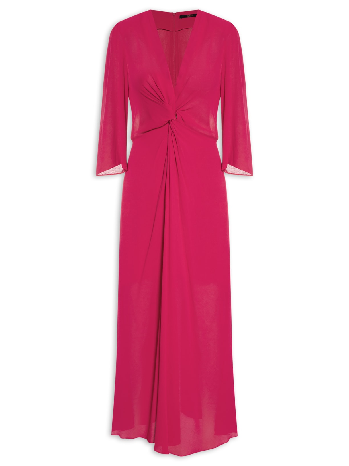 Vestido Midi Nó Frontal Jazz - Rosa