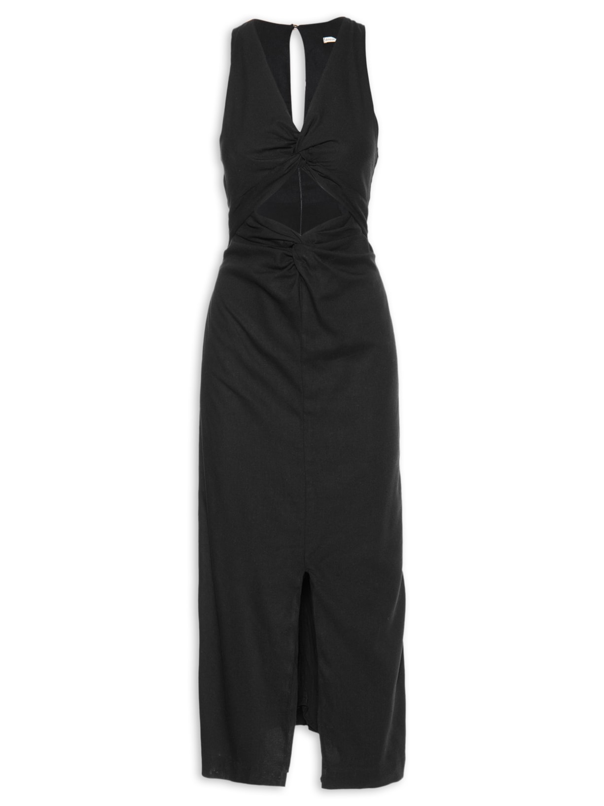 Vestido Midi Nó - Preto