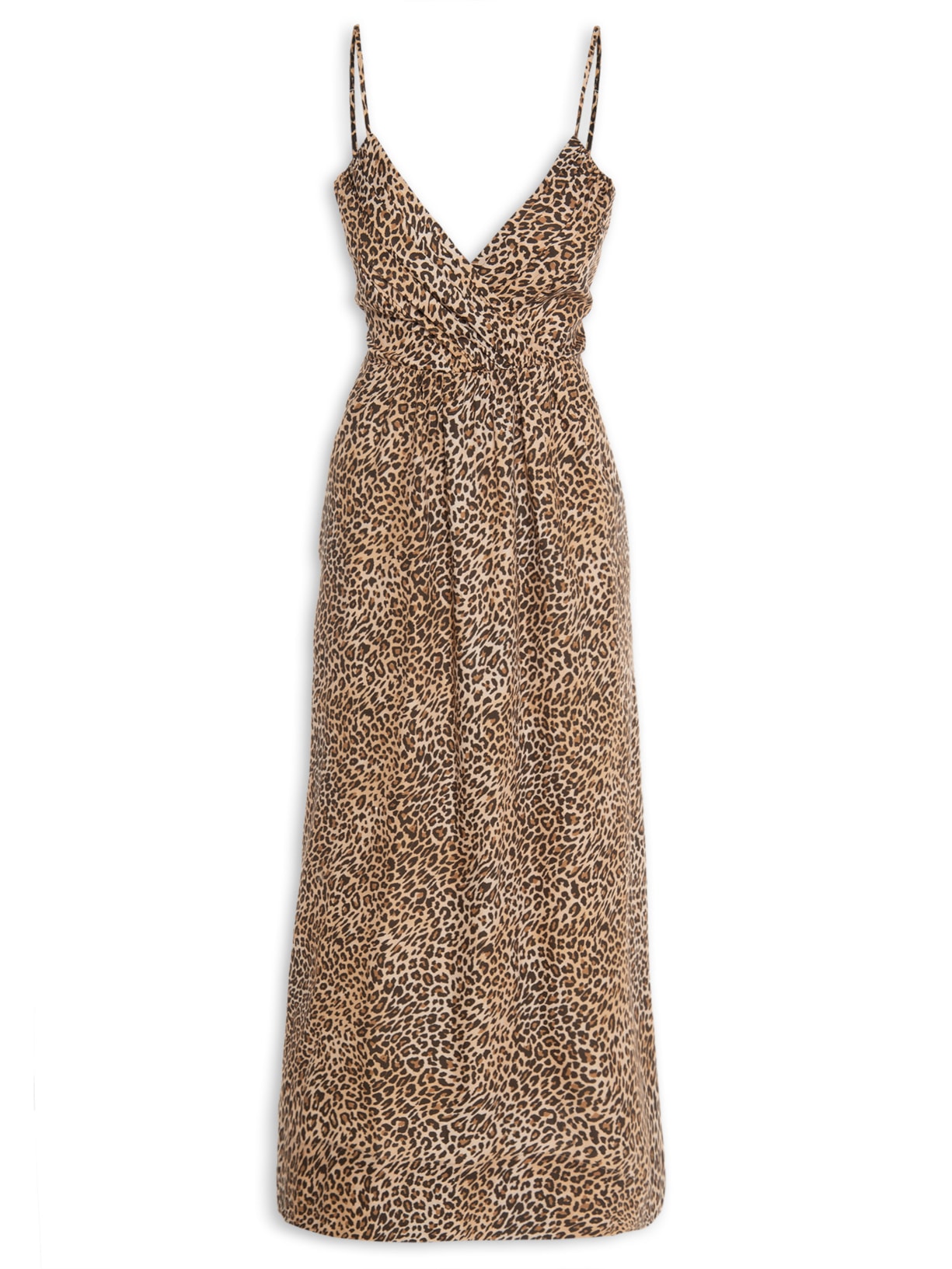 Vestido Midi Onça Ondas Color - Animal Print