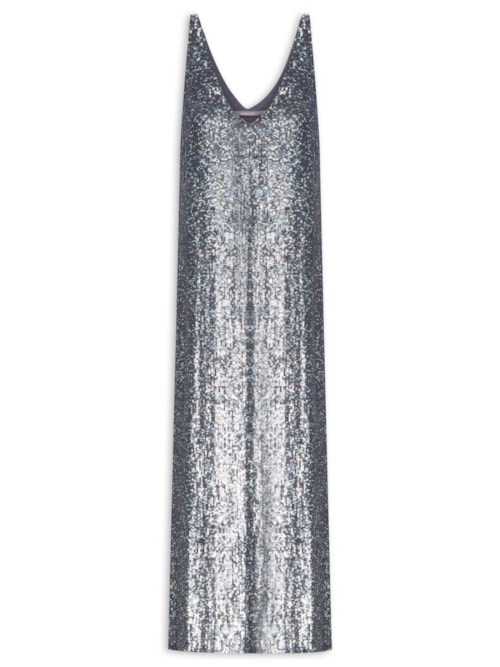 Vestido Midi Paetê - Verde