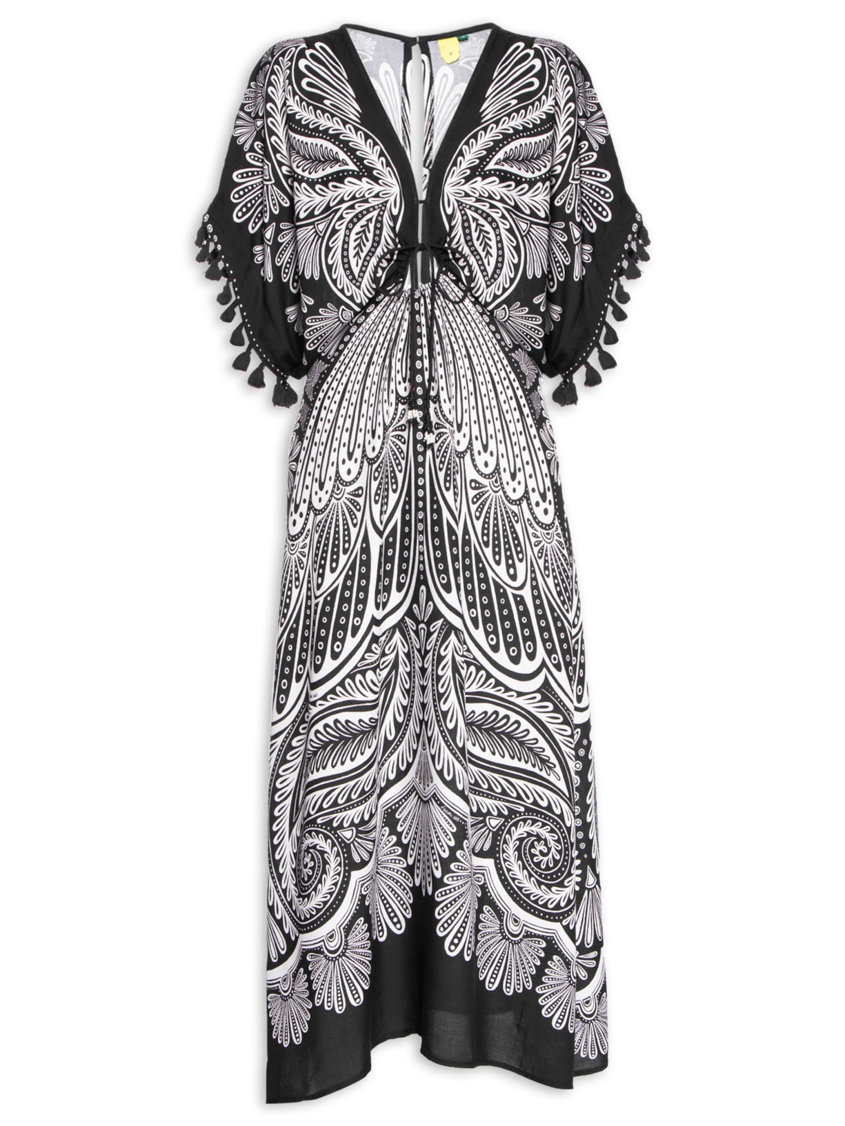 Vestido Midi Papillon - Preto