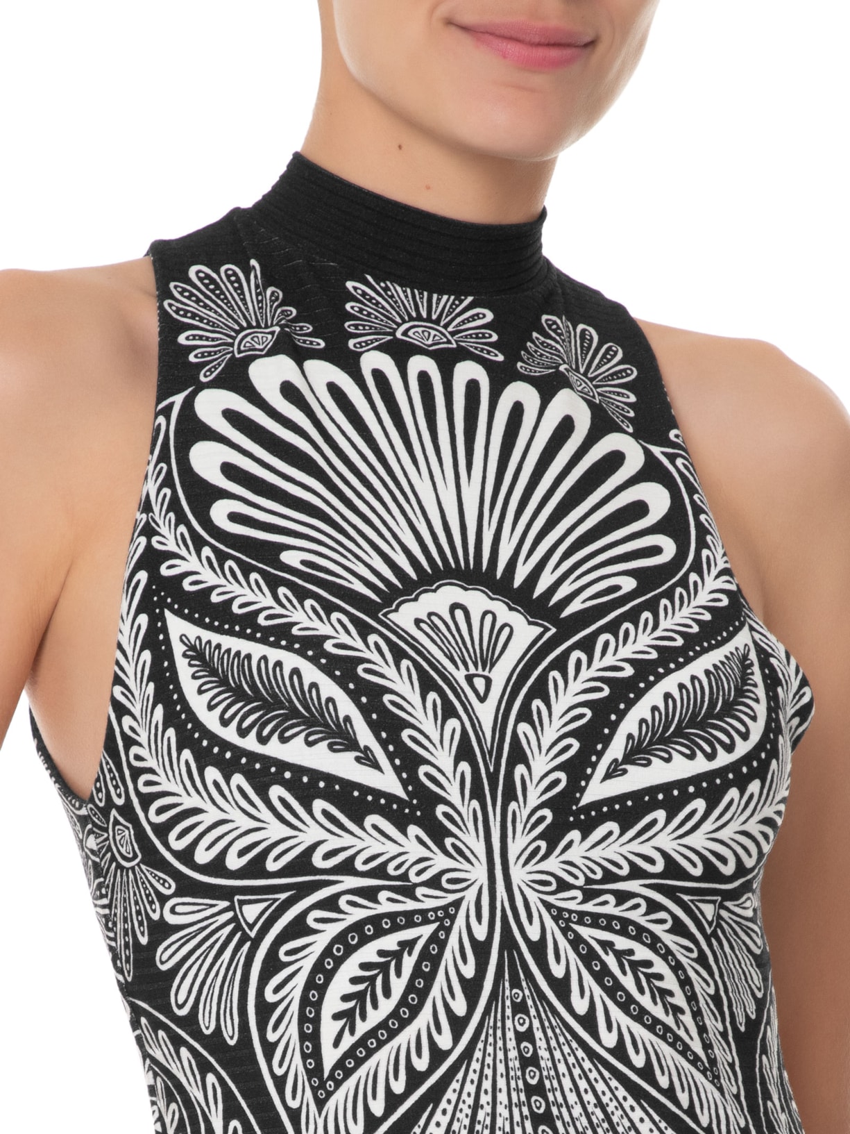 Vestido Midi Papillon Farm Preto