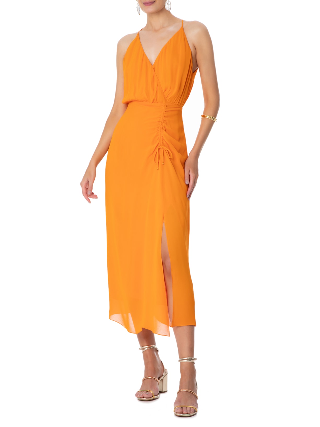 Vestido Midi Pareô Sun Laranja Animale
