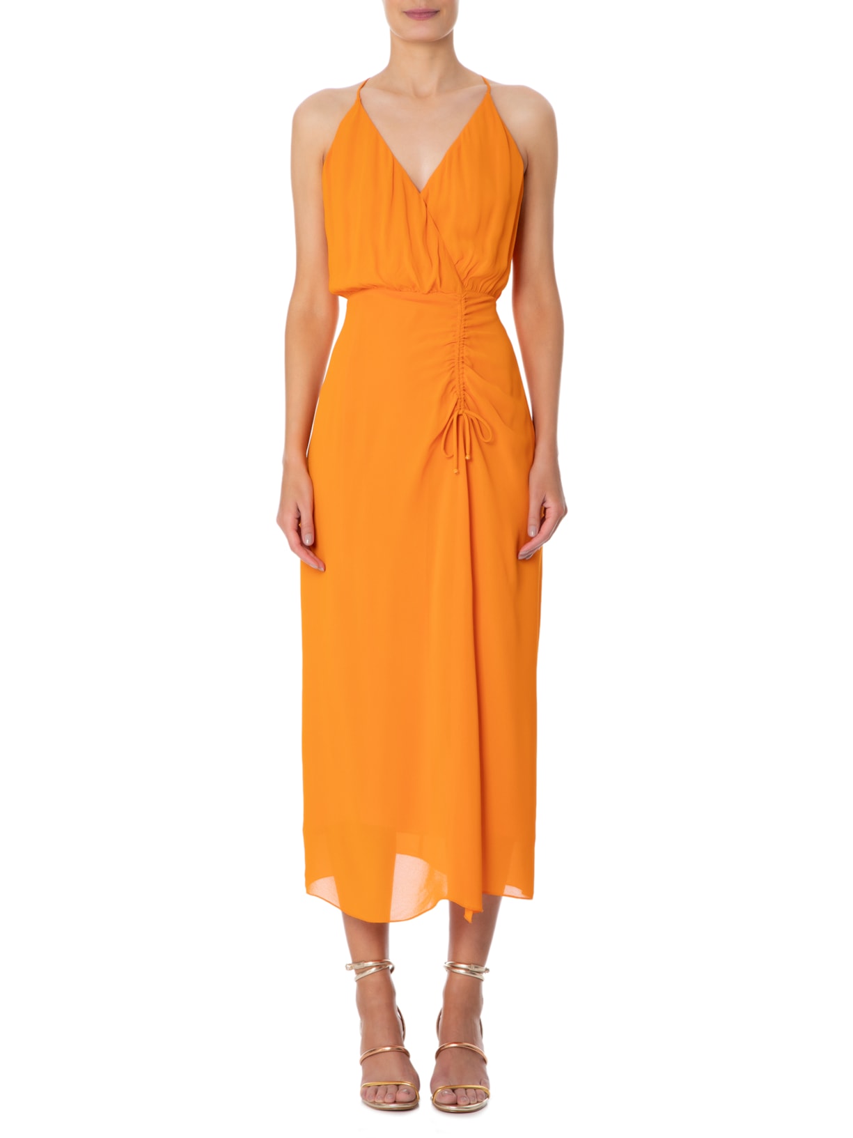 Vestido Midi Pareô Sun Laranja Animale