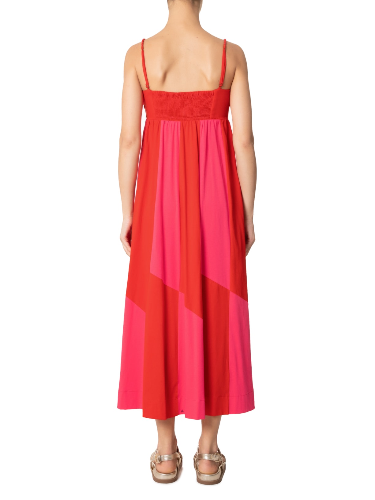 Vestido Midi Patch Vermelho Farm