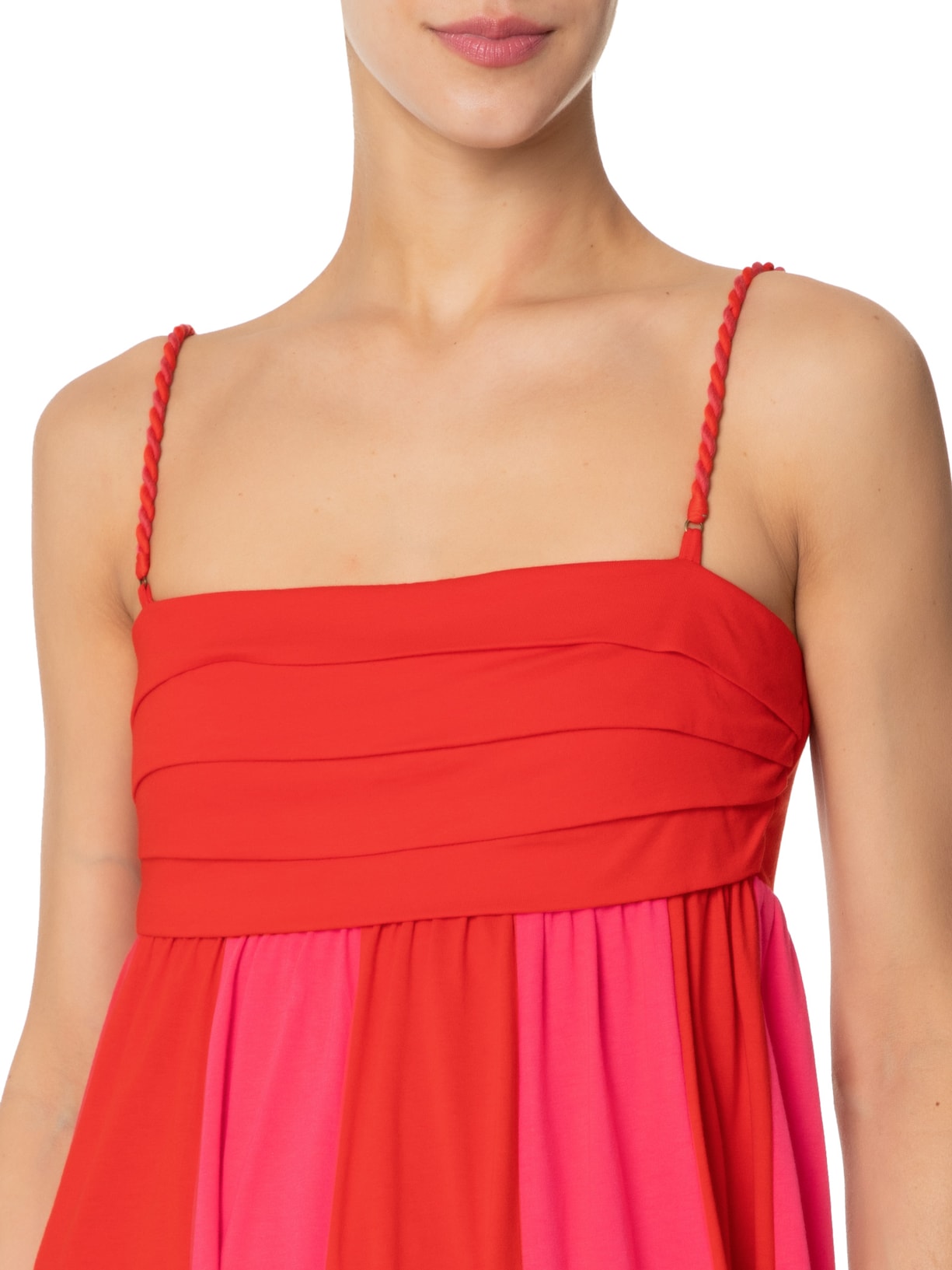 Vestido Midi Patch Vermelho Farm