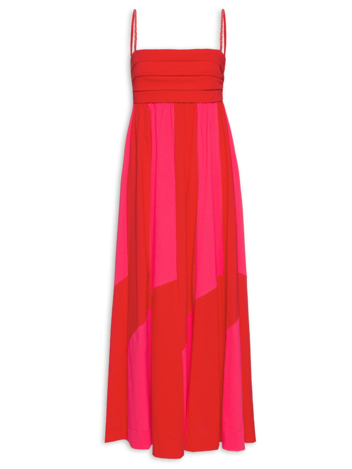 Vestido Midi Patch Vermelho Farm