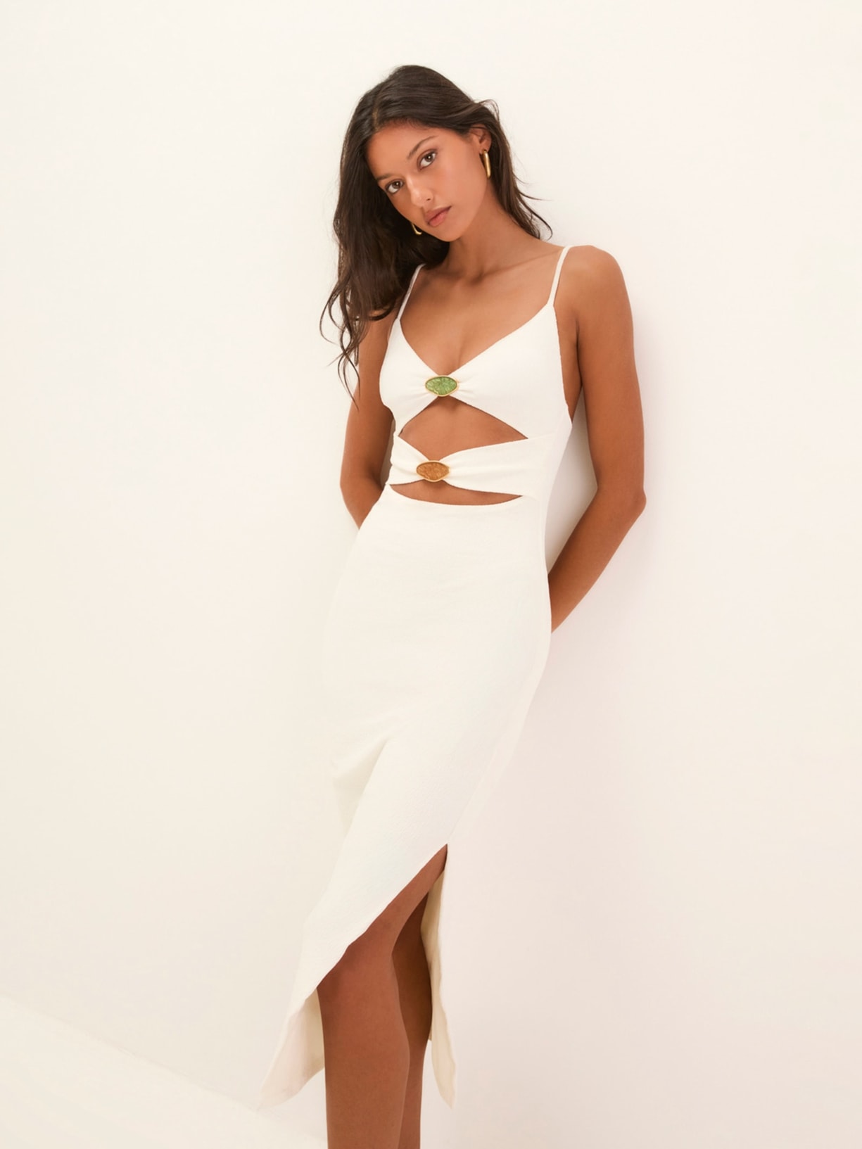 Vestido Midi Petra Det Branco Vix