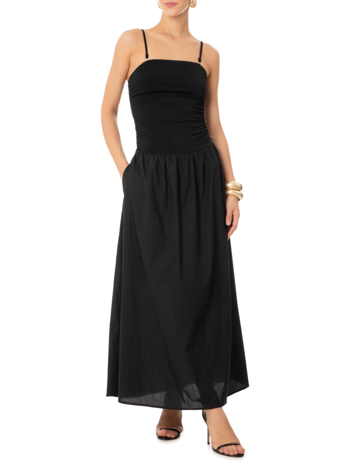 Vestido Midi Preto Market 33