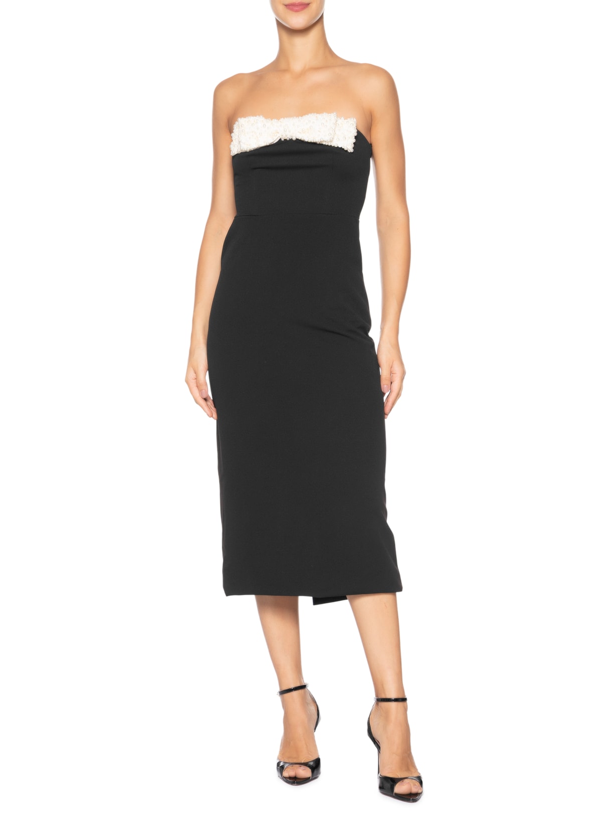 Vestido Midi Preto Pat Bo