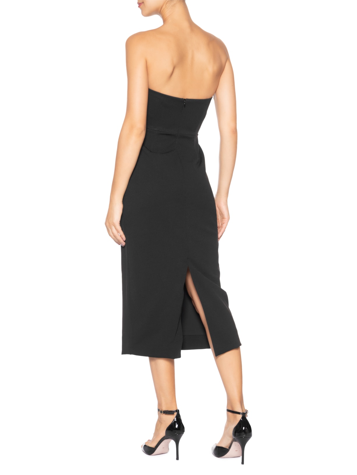 Vestido Midi Preto Pat Bo