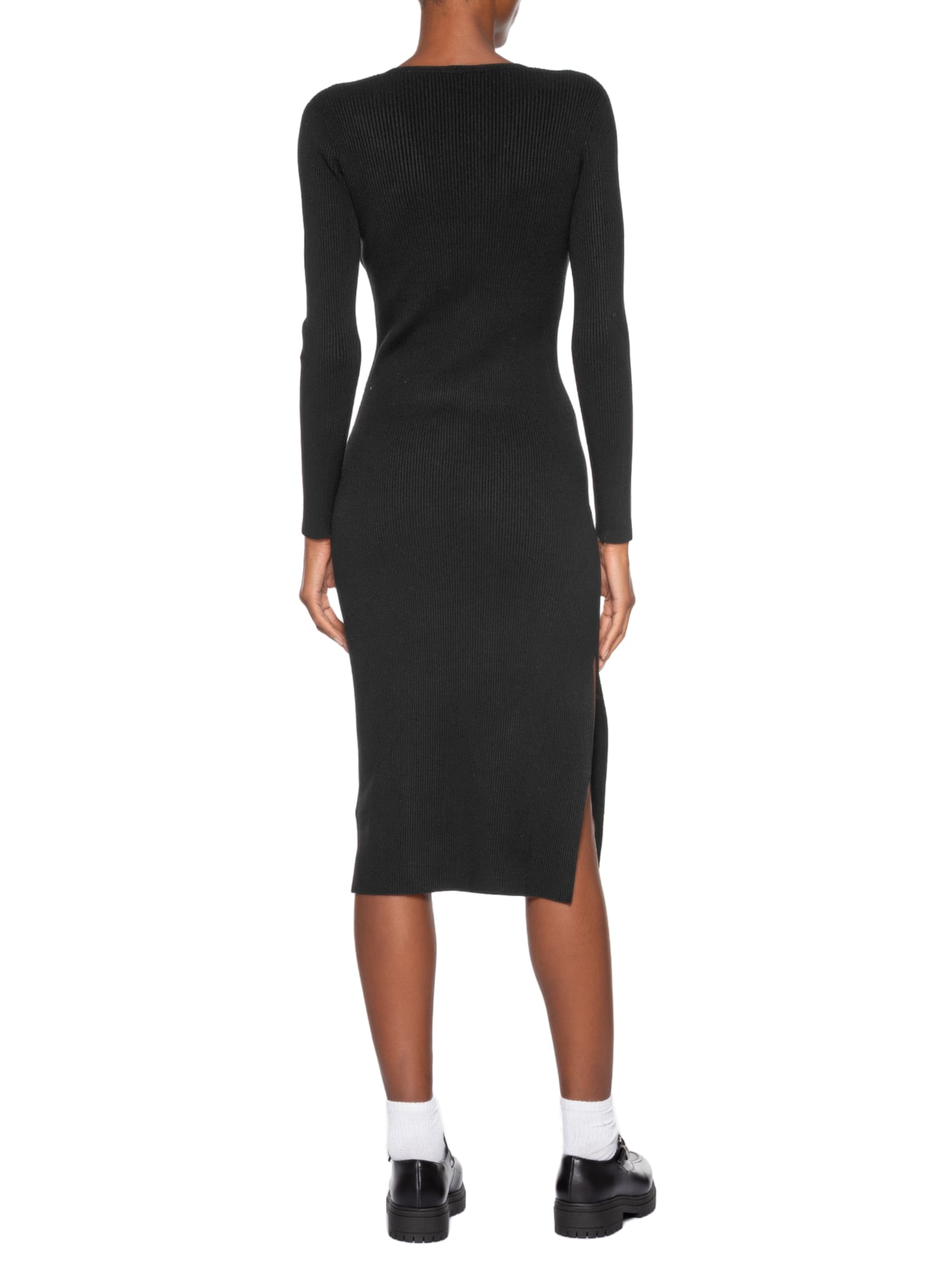 Vestido Midi Preto Lacoste