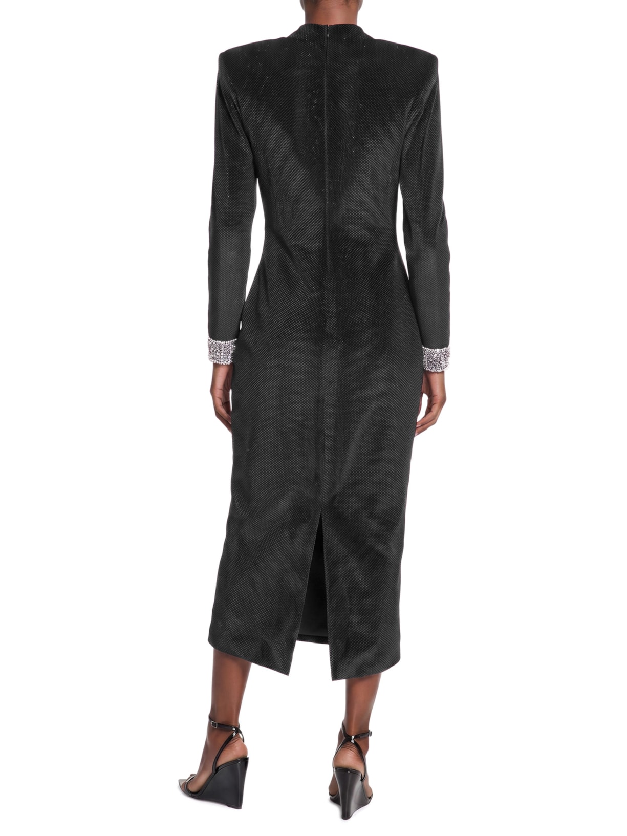 Vestido Midi Preto Pat Bo