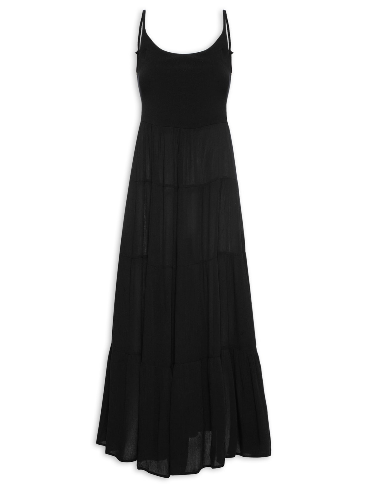 Vestido Midi Quatro Marias - Preto
