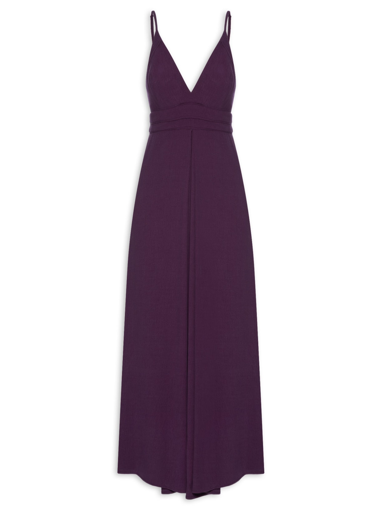Vestido Midi Recortes Transpasse - Roxo