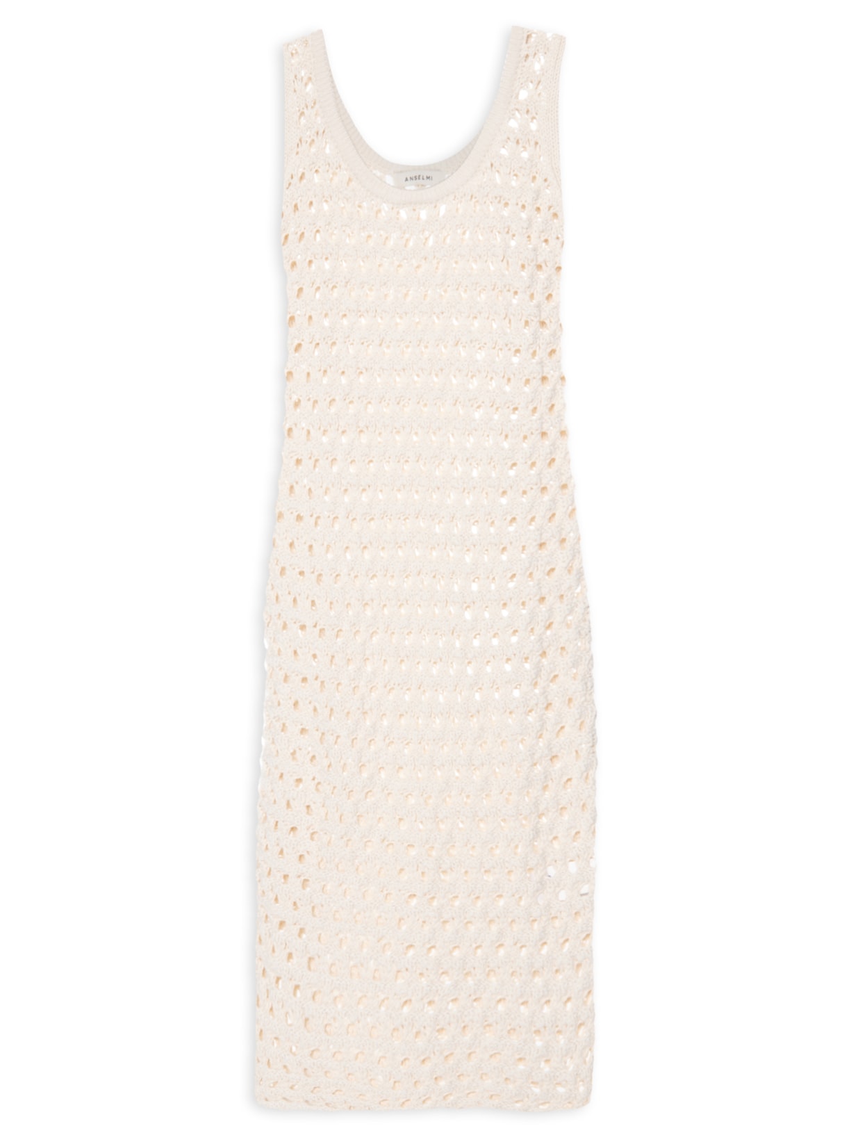 Vestido Midi Rede - Bege