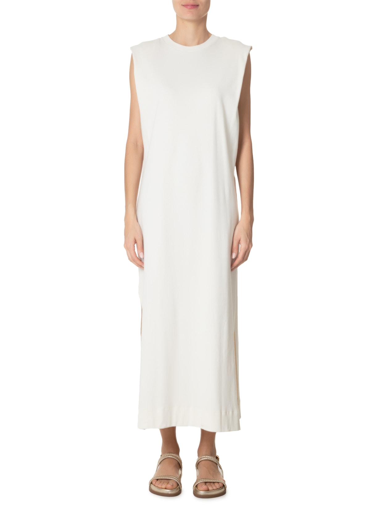 Vestido Midi Regata Off White Farm