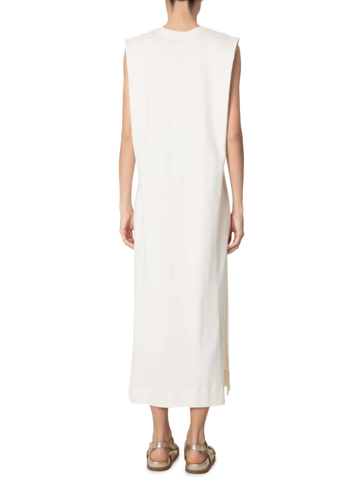 Vestido Midi Regata Off White Farm