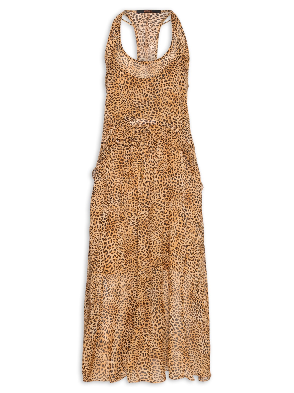 Vestido Midi Regata Onça Suspiro - Animal Print