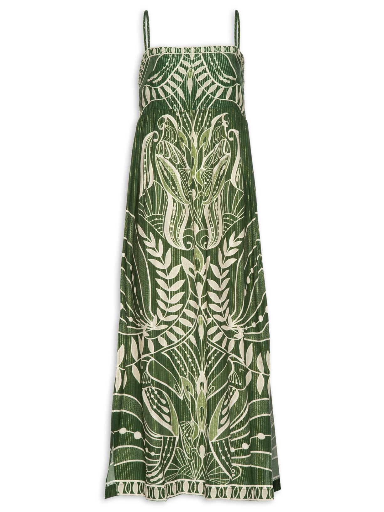 Vestido Midi Rendeira - Verde