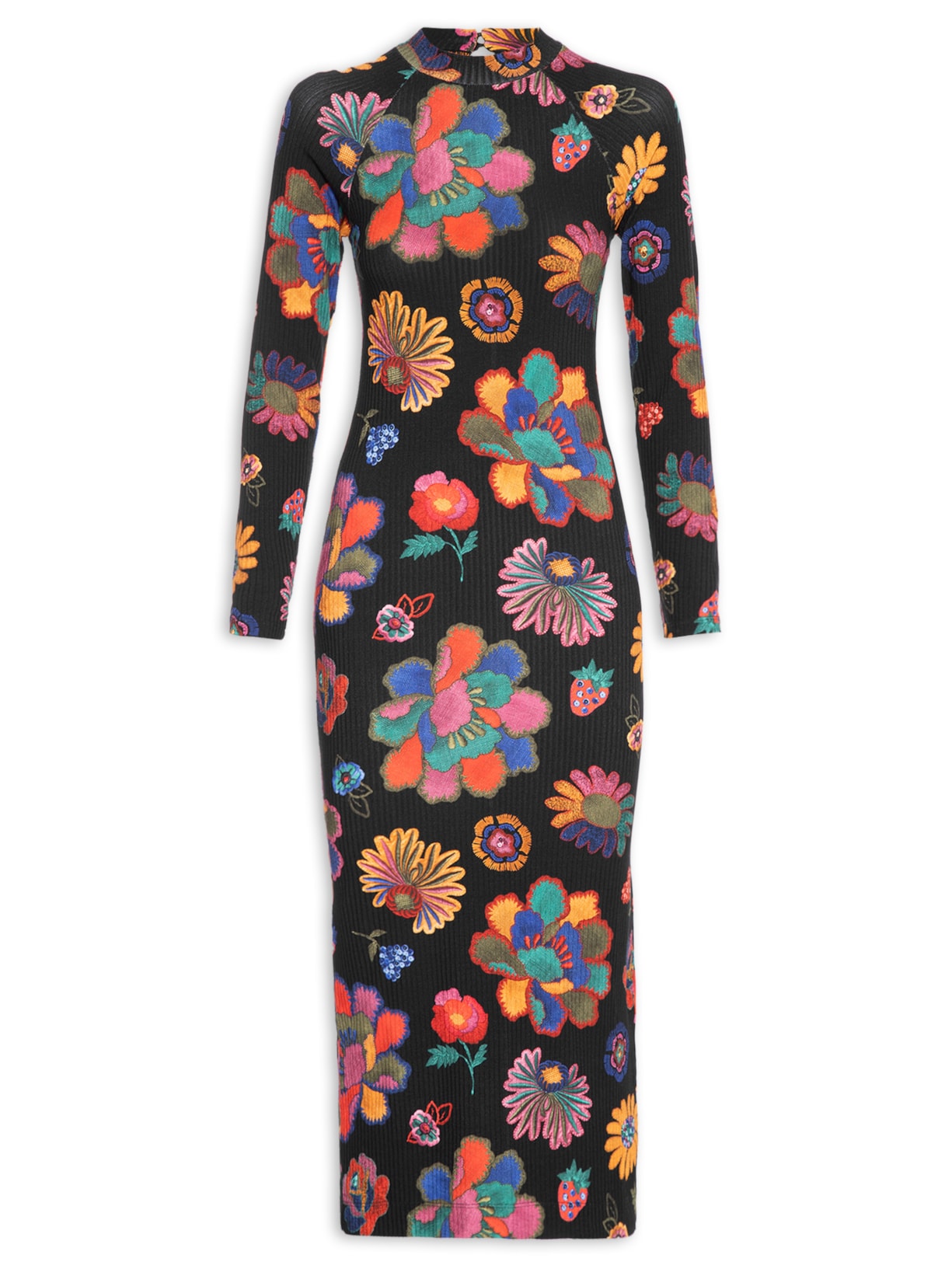 Vestido Midi Retilínea Lene - Preto