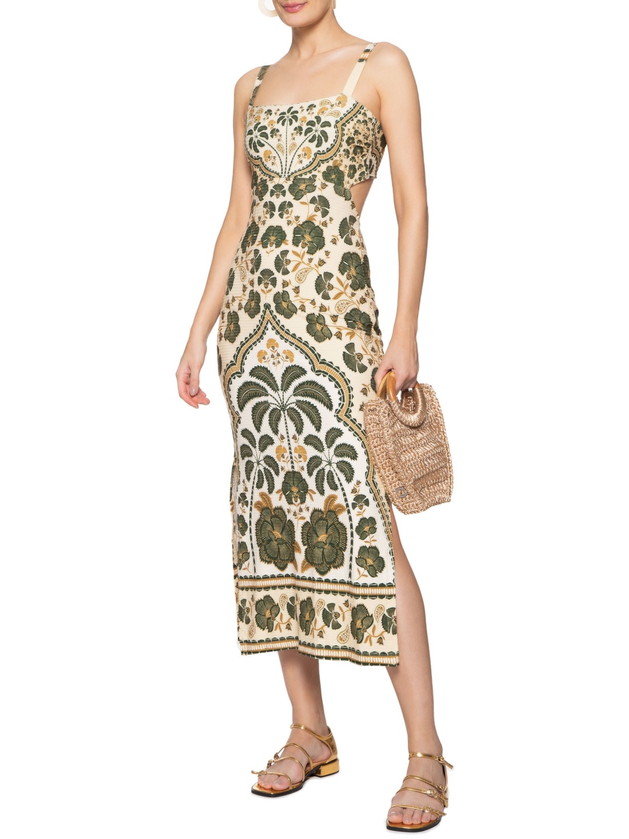 Vestido Midi Riad Verde Farm